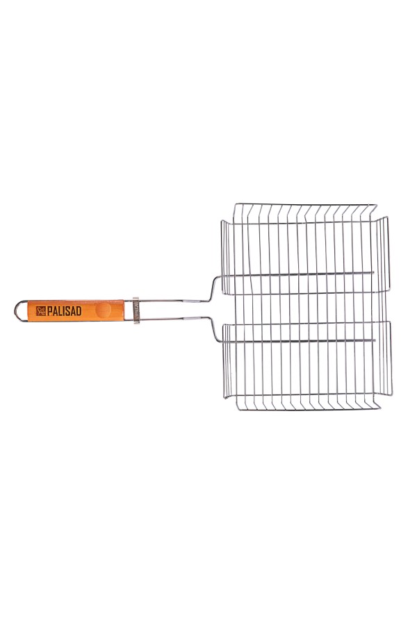 Решетка гриль 260 х 320 х 65 мм. объемная хромированная Camping Palisad