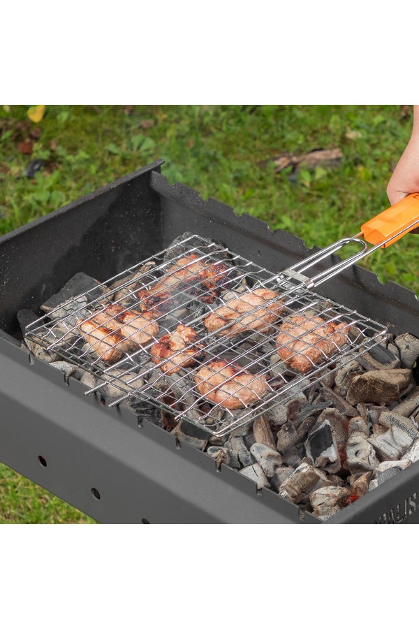 Решетка гриль 270 х 240 мм, хромированная Camping Palisad