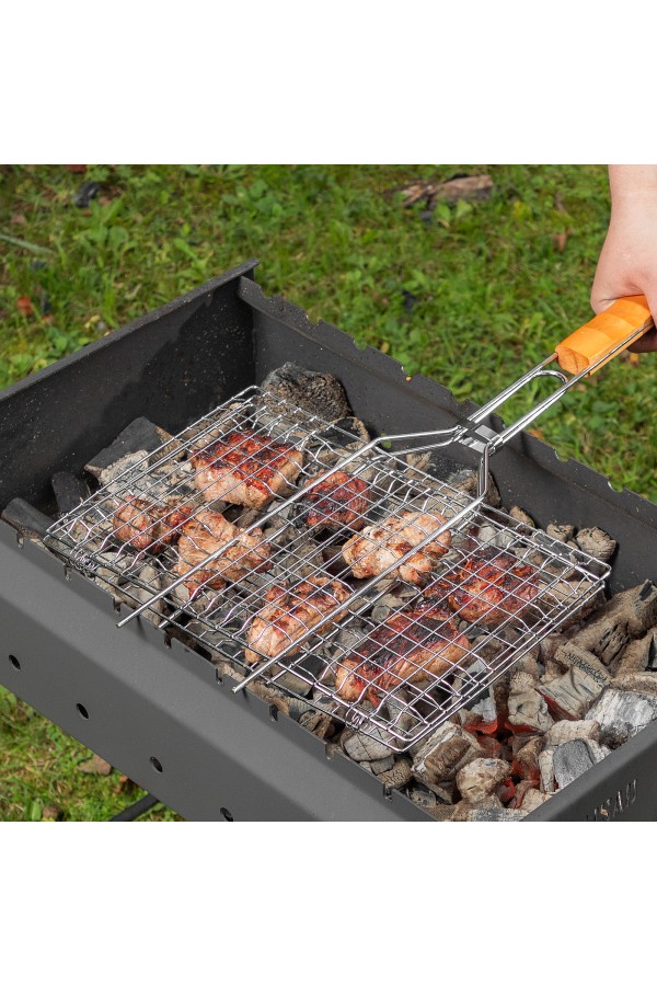 Решетка гриль 340 х 220 мм, хромированная Camping Palisad