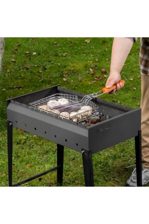 Решетка гриль 305 х 235 х 55 мм, объемная, хромированная Camping Palisad