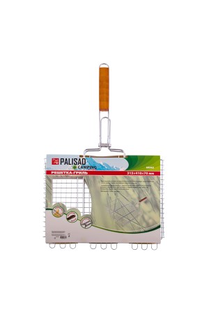 Решетка гриль 315 х 410 х 70 мм, объемная, хромированная Camping Palisad