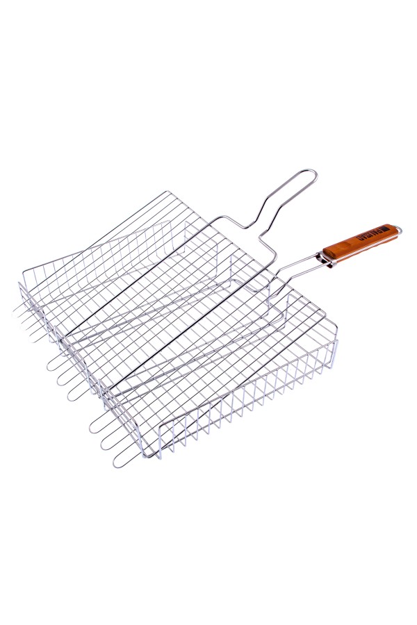 Решетка гриль 315 х 410 х 70 мм, объемная, хромированная Camping Palisad