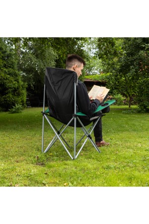 Кресло складное с подлокотниками и подстаканником, 60 х 60 х 110/92 см, Camping Palisad