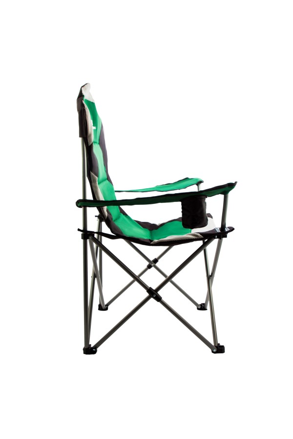 Кресло складное с подлокотниками и подстаканником, 60 х 60 х 110/92 см, Camping Palisad