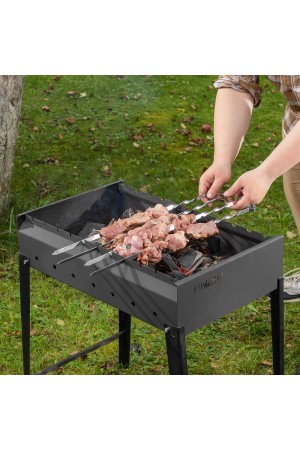 Мангал сварной, 605 х 375 х 138/640 мм, сталь 2 мм, Camping Palisad