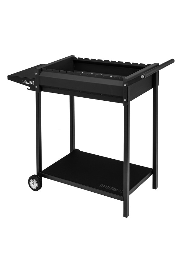 Мангал сварной на колесах, 662 х 390 х 152/805 мм, сталь 2 мм, кочерга в комплекте, Camping Palisad