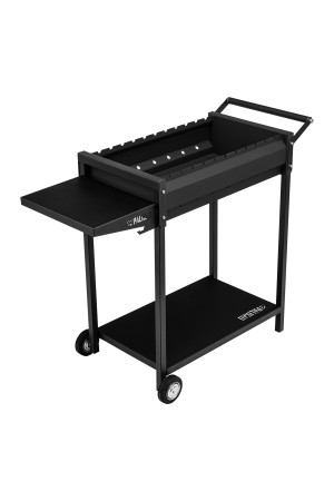 Мангал сварной на колесах, 662 х 390 х 152/805 мм, сталь 2 мм, кочерга в комплекте, Camping Palisad