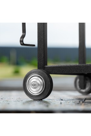 Мангал сварной на колесах, 662 х 390 х 152/805 мм, сталь 2 мм, кочерга в комплекте, Camping Palisad