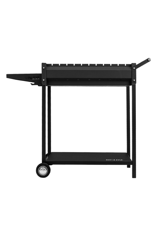 Мангал сварной на колесах, 662 х 390 х 152/805 мм, сталь 2 мм, кочерга в комплекте, Camping Palisad