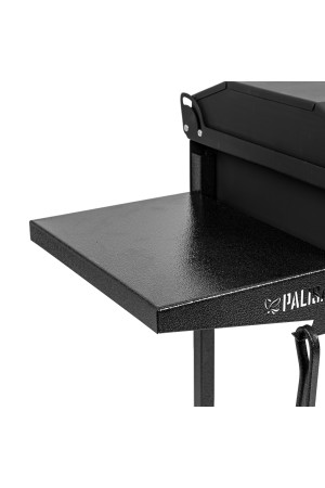 Мангал сварной на колесах, 662 х 390 х 152/805 мм, сталь 2 мм, кочерга в комплекте, Camping Palisad