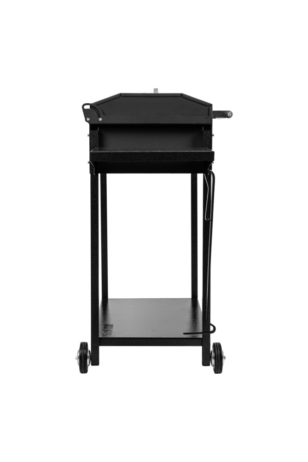 Мангал сварной на колесах, 662 х 390 х 152/805 мм, сталь 2 мм, кочерга в комплекте, Camping Palisad