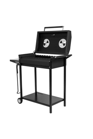 Мангал сварной на колесах, 662 х 390 х 152/805 мм, сталь 2 мм, кочерга в комплекте, Camping Palisad