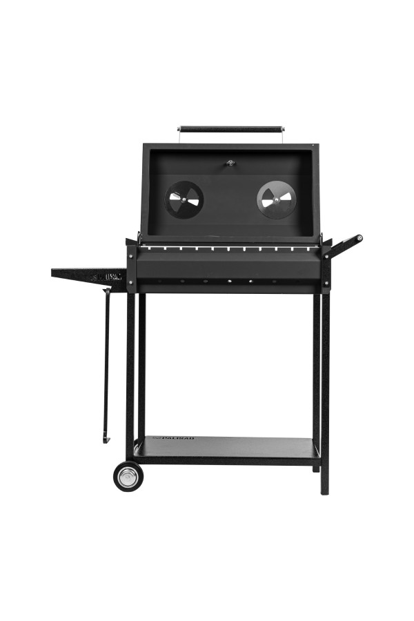 Мангал сварной на колесах, 662 х 390 х 152/805 мм, сталь 2 мм, кочерга в комплекте, Camping Palisad