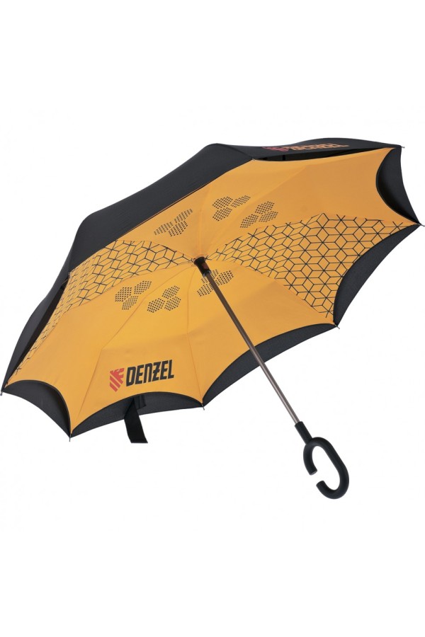 Зонт-трость обратного сложения, эргономичная рукоятка с покрытием Soft ToucH Denzel