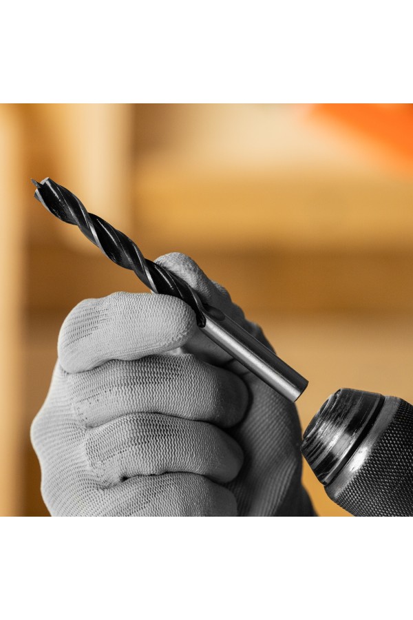 Набор сверл по дереву, 3-4-5-6-7-8-9-10 мм, 8 шт, цилиндрический хвостовик Sparta