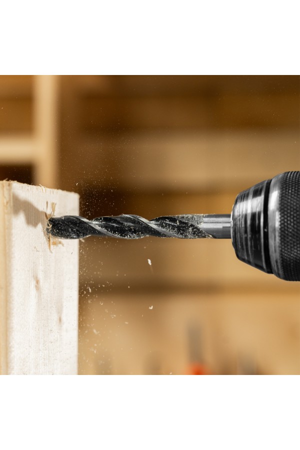 Набор сверл по дереву, 3-4-5-6-7-8-9-10 мм, 8 шт, цилиндрический хвостовик Sparta