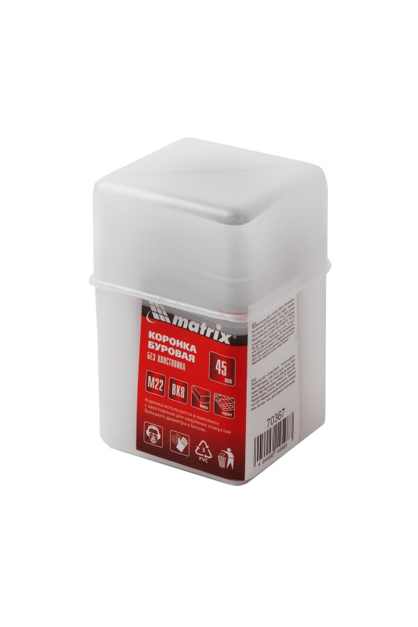 Буровая коронка, M22 х 45 мм Matrix