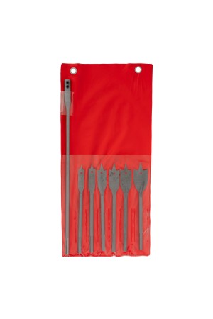 Набор сверл перовых по дереву, 10-12-16-18-20-25 мм, 6 шт, удлинитель 300 мм Matrix