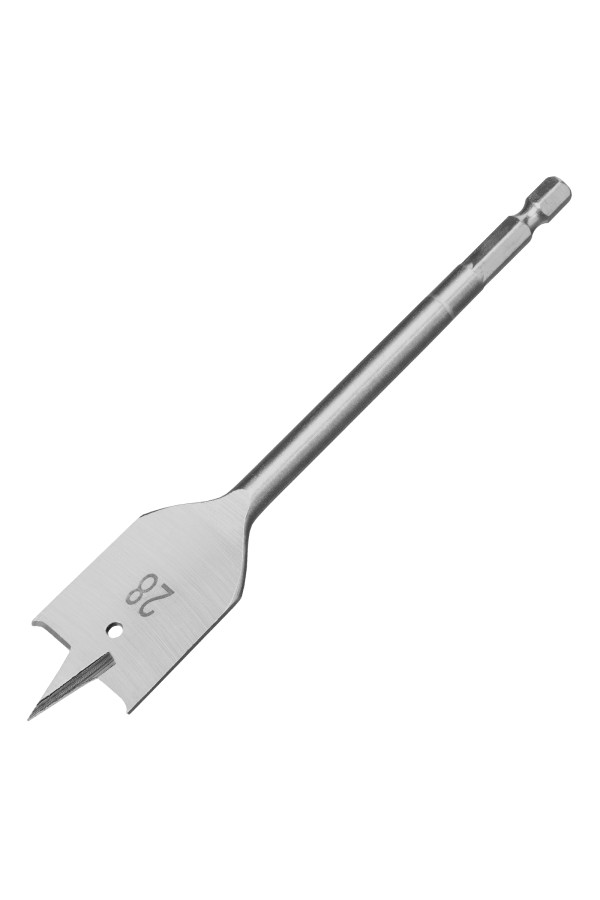 Сверло по дереву перовое, 28 мм, шестигранный хвостовик Matrix