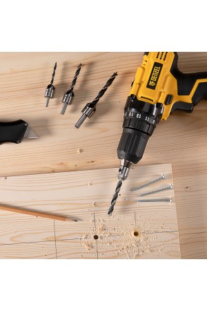 Набор сверл зенкеров по дереву, 3-10 мм, 7 шт // Denzel