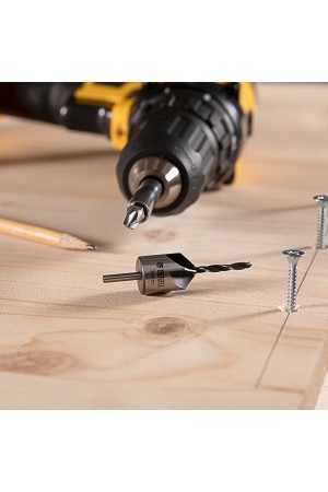 Набор сверл зенкеров по дереву, 3-10 мм, 7 шт // Denzel