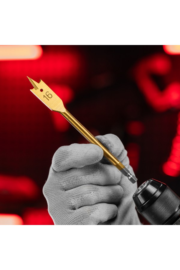 Набор сверл перовых по дереву, 10-12-16-18-20-25 мм, 6 шт, пластиковый кейс, Matrix