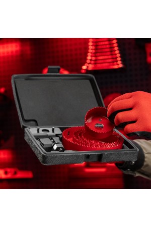 Набор кольцевых пил по дереву, 64-127 мм, 8 предметов Matrix