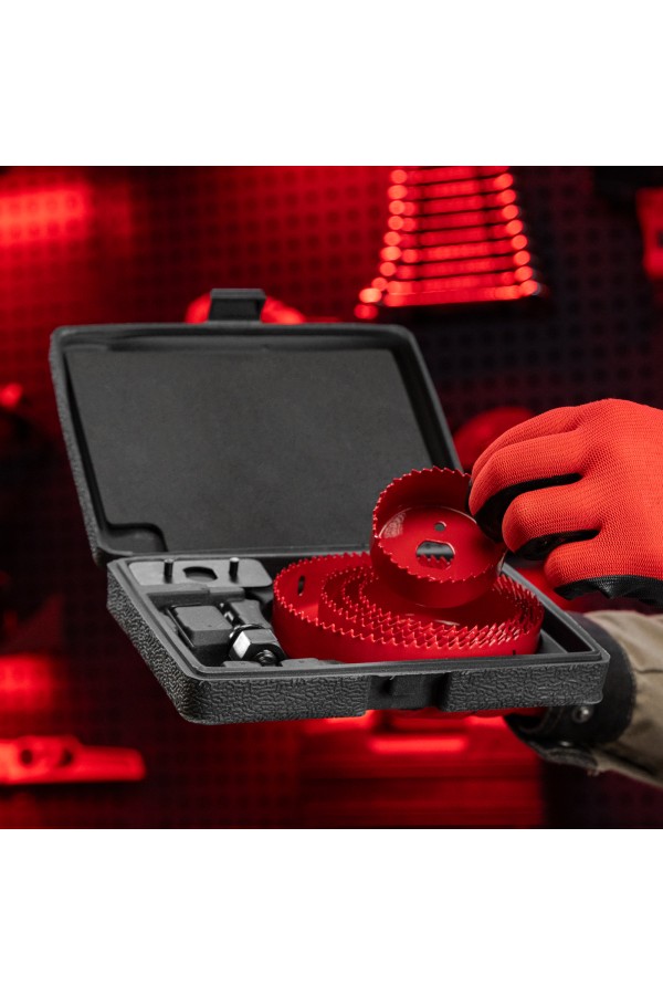 Набор кольцевых пил по дереву, 64-127 мм, 8 предметов Matrix