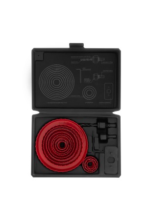 Набор кольцевых пил по дереву, 19-127 мм, 12 предметов Matrix