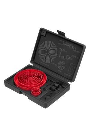 Набор кольцевых пил по дереву, 19-127 мм, 12 предметов Matrix