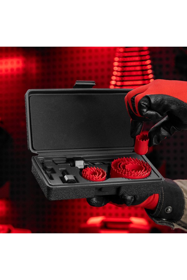 Набор кольцевых пил по дереву, 19-64 мм, 11 предметов Matrix