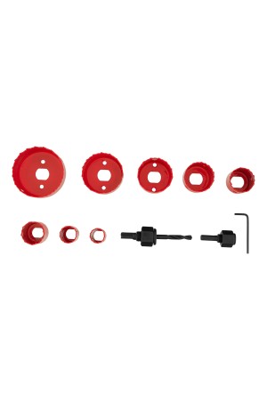 Набор кольцевых пил по дереву, 19-64 мм, 11 предметов Matrix