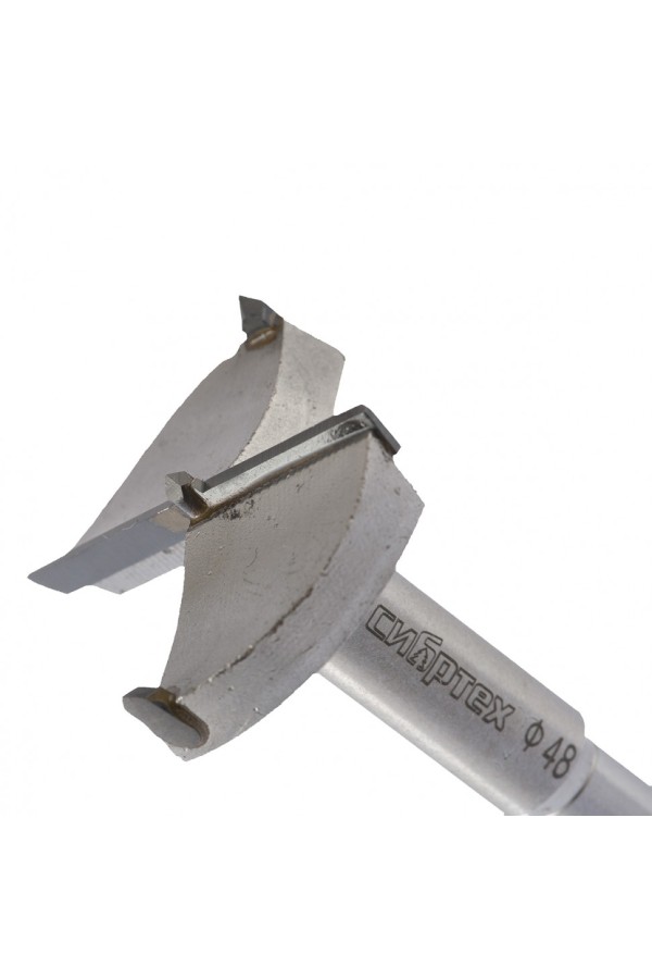 Сверло Форстнера по дереву, 48 мм, цилиндрический хвостовик Сибртех