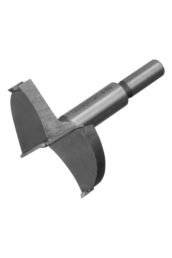 Сверло Форстнера по дереву, 60 мм, цилиндрический хвостовик Сибртех