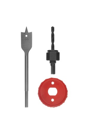 Набор для установки врезных замков, 22 мм х 54 мм, перовое сверло, кольцевая пила Matrix