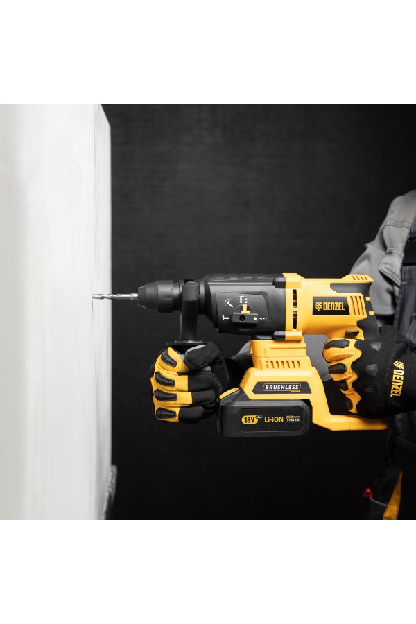 Бур по бетону, двойная спираль, три пылеотводящие кромки, 6 x 110 мм DENZEL