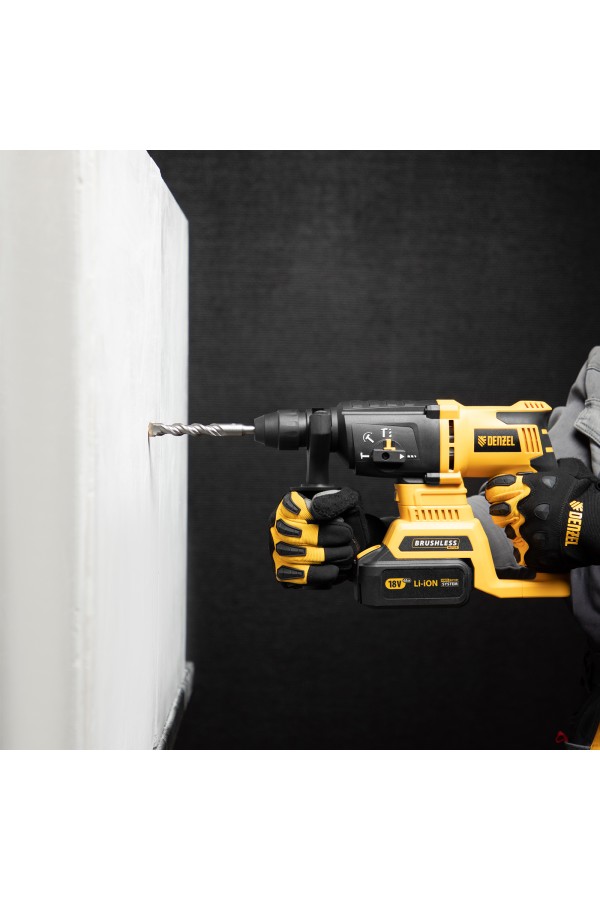 Бур по бетону, двойная спираль, три пылеотводящие кромки, 10 x 160 мм DENZEL