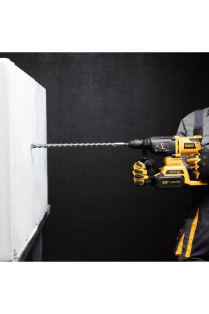 Бур по бетону, двойная спираль, три пылеотводящие кромки, 16 x 460 мм DENZEL