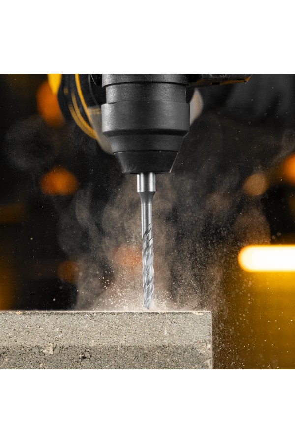 Бур по бетону, цельная крестовая пластина, 6x115 мм, SDS PLUS Denzel