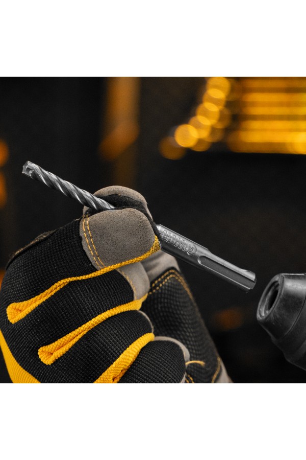 Бур по бетону, цельная крестовая пластина, 6x115 мм, SDS PLUS Denzel