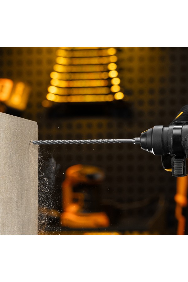 Бур по бетону, цельная крестовая пластина, 6x215 мм, SDS PLUS Denzel