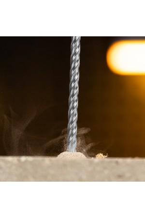 Бур по бетону, цельная крестовая пластина, 6x215 мм, SDS PLUS Denzel