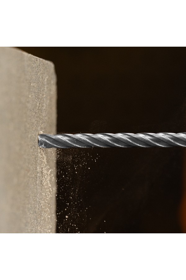 Бур по бетону, цельная крестовая пластина, 6x265 мм, SDS PLUS Denzel