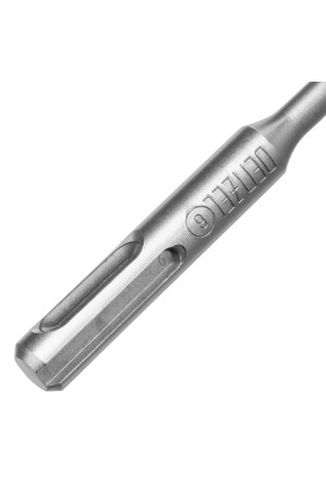 Бур по бетону, цельная крестовая пластина, 6x265 мм, SDS PLUS Denzel