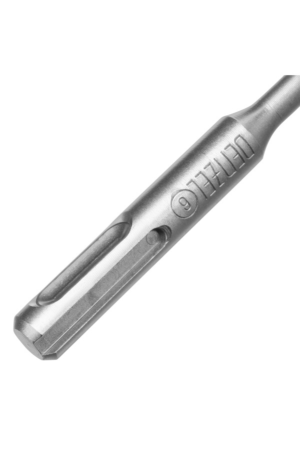 Бур по бетону, цельная крестовая пластина, 6x315 мм, SDS PLUS Denzel