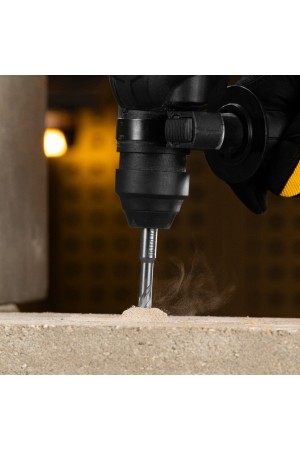 Бур по бетону, цельная крестовая пластина, 8x115 мм, SDS PLUS Denzel