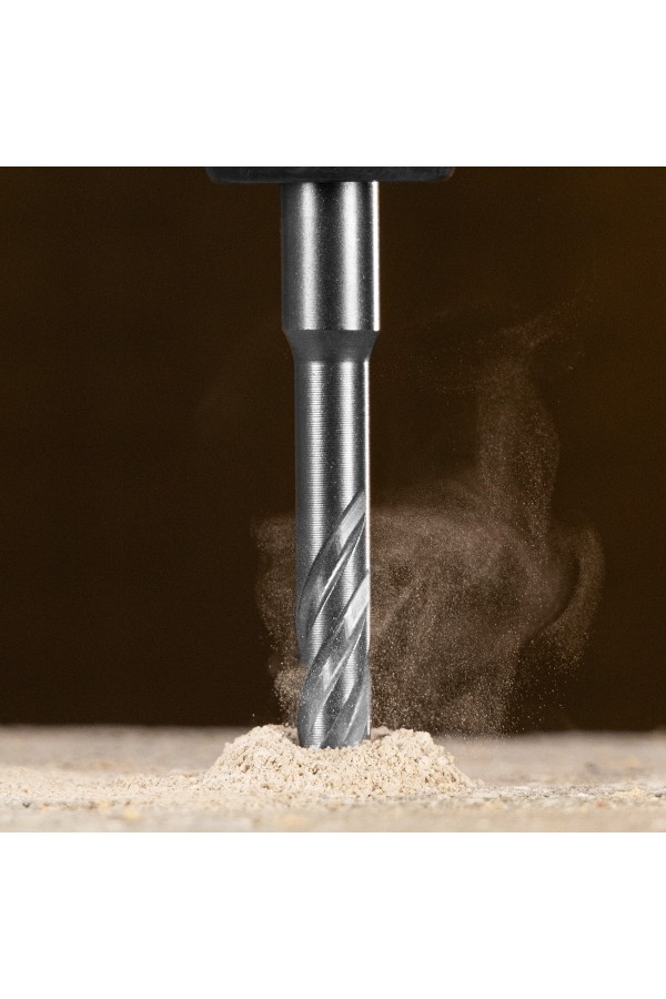 Бур по бетону, цельная крестовая пластина, 8x115 мм, SDS PLUS Denzel