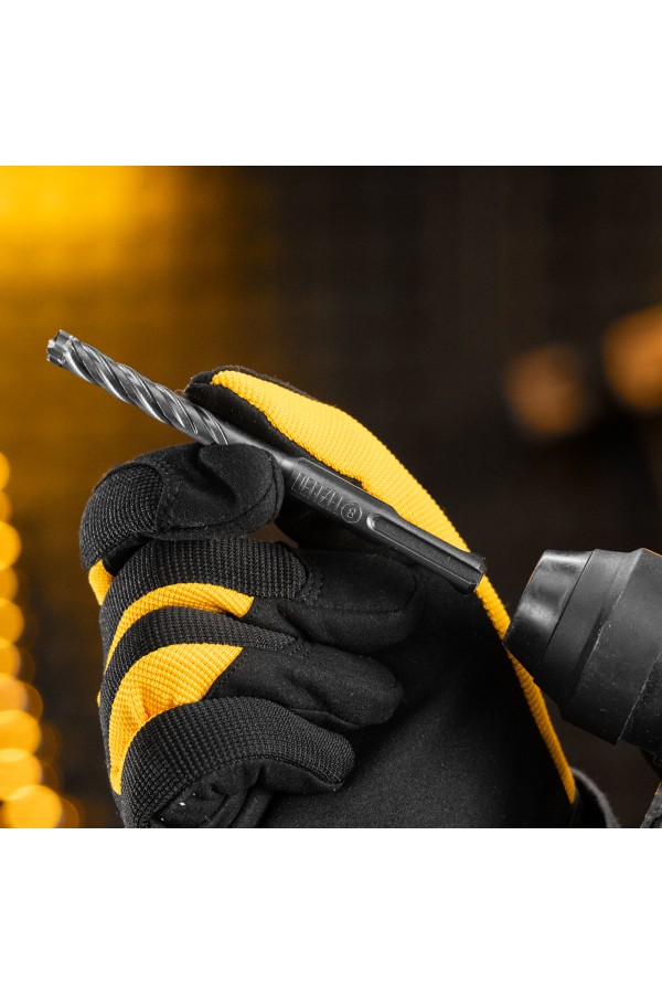 Бур по бетону, цельная крестовая пластина, 8x115 мм, SDS PLUS Denzel