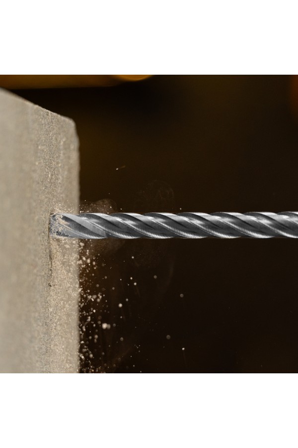 Бур по бетону, цельная крестовая пластина, 8x215 мм, SDS PLUS Denzel