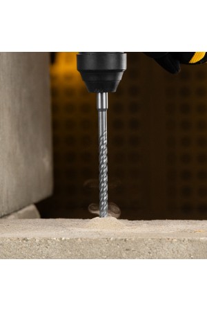 Бур по бетону, цельная крестовая пластина, 8x265 мм, SDS PLUS Denzel